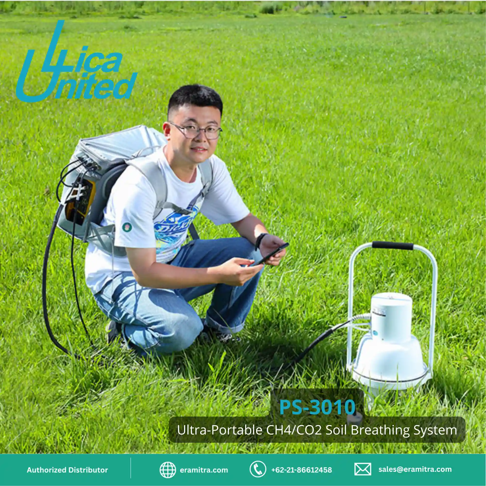 PS-3010 Ultra-Portable CH4/CO2 Soil Breathing System
