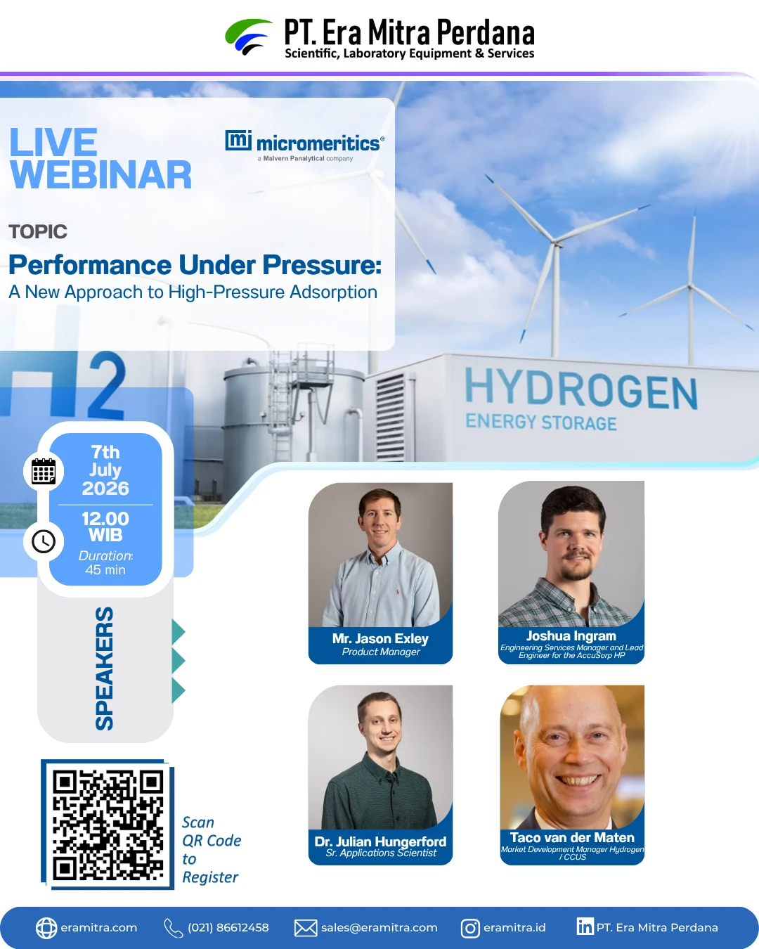 LIVE WEBINAR by Micromeritics - Performance Under Pressure: A New Approach to High-Pressure Adsorption